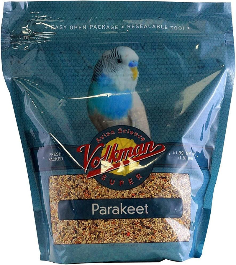 Volkman Avian Science Super Parakeet Bird Food 4Lb Animals & Pet Supplies > Pet Supplies > Bird Supplies > Bird Food Seed Company 4 Pound (Pack of 1)  