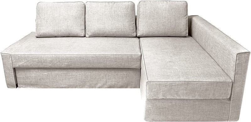 CRIUSJA Couch Covers for IKEA Friheten Sofa Bed Sleeper, Couch Cover for Sectional Couch, Sofa Covers for Living Room, Sofa Slipcovers with Cushion and Throw Pillow Covers (2030-17, Left Chaise) Home & Garden > Decor > Chair & Sofa Cushions CRIUSJA S-14 Right Chaise 