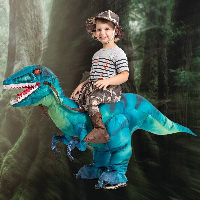 GOOSH Inflatable Dinosaur Costume for Kids Halloween Costumes Boys Girls Funny Blow up Costume for Halloween Party Cosplay  GOOSH   