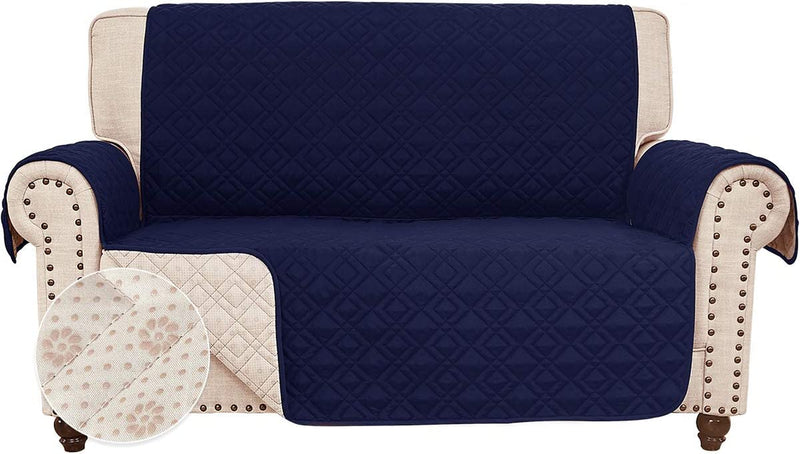 ROSE HOME FASHION Anti-Slip Sofa Cover for Leather Sofa, Couch Covers for 3 Cushion Couch, Slip-Resistant Couch Cover for Leather Sofa, Sofa Covers for Living Room, Couch Covers(Sofa:Darkgrey) Home & Garden > Decor > Chair & Sofa Cushions Rose Home Fashion Navy 54"Loveseat 