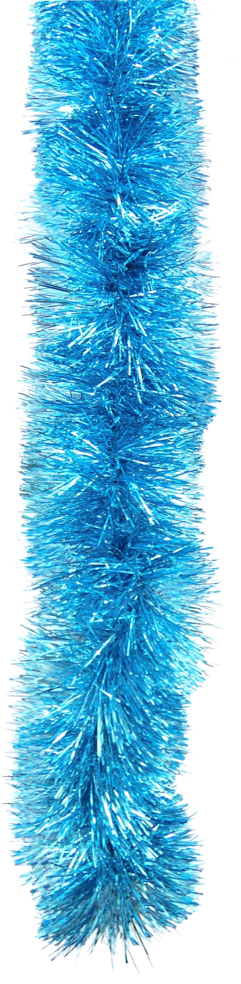 Festive, Holiday Tinsel Garland. 25 Ft. Super Ultra Lush, Extra Thick Multi-Layer Foil Tinsel: Fetival, Christmas, Valentine'S Day, Birthday, Celebration, Party, Special Event. Color: Light Blue Home & Garden > Decor > Seasonal & Holiday Decorations Love It Products   