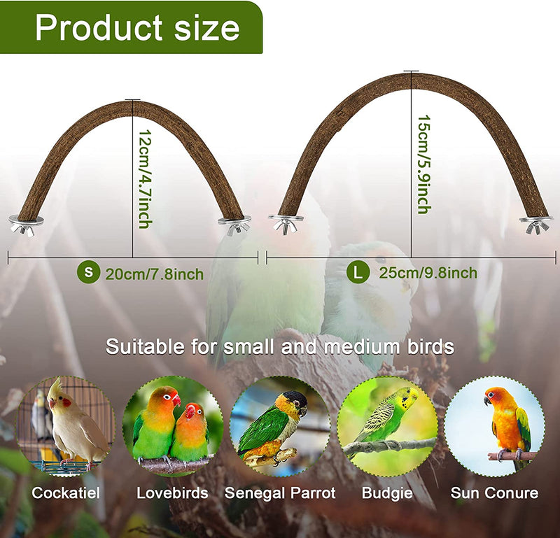 RYPET Parrot Bird Natural Wood Stand Perch Swing, U Shape Animals & Pet Supplies > Pet Supplies > Bird Supplies RYPET   