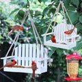 Cedar Alpha 2 Pack Cedar Ranch Feeder,Wild Bird Feeder for Hanging ,Bird Seed for outside Feeders,With Viewing Window, Perfect for Outdoor Garden, Weather Proof ( Red+Gray) Animals & Pet Supplies > Pet Supplies > Bird Supplies > Bird Cage Accessories > Bird Cage Food & Water Dishes CEDAR ALPHA Classic Swing 3 Pk  