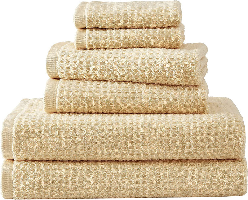 Tommy Bahama - Bath Towels Set, Highly Absorbent Cotton Bathroom Decor, Low Linting & Fade Resistant (Nothern Pacific Grey, 6 Piece) Home & Garden > Linens & Bedding > Towels Tommy Bahama Sun Yellow  