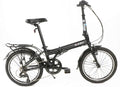 Zizzo Forte Heavy Duty Folding Bike-Lightweight Aluminum Frame Genuine Shimano 20-Inch Folding Bike with Fenders, Rack and 300 Lbs Weight Limit Sporting Goods > Outdoor Recreation > Cycling > Bicycles ZIZZO Black 20" 