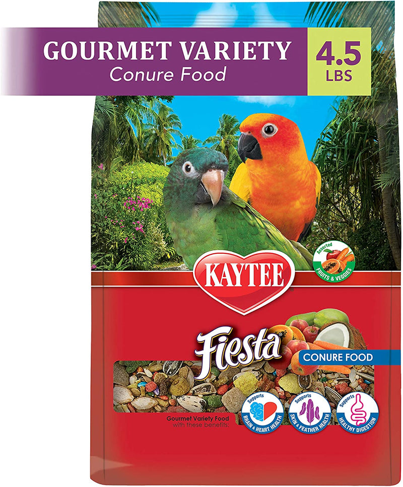 Kaytee Fiesta Conure Pet Bird Food, 4.5 Pound Animals & Pet Supplies > Pet Supplies > Bird Supplies > Bird Food Central Garden & Pet   