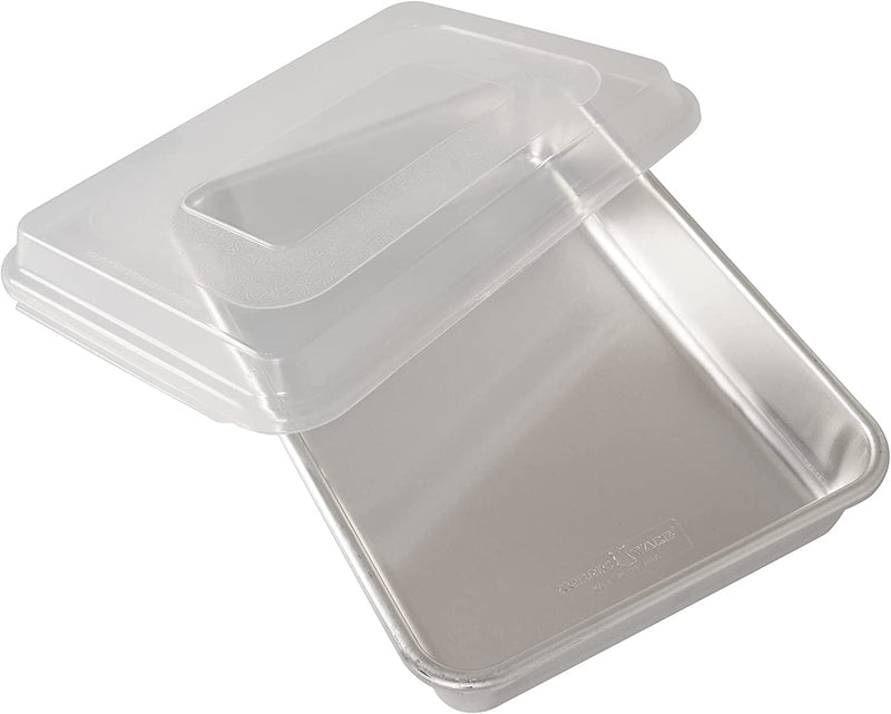 Nordic Ware Natural Aluminum Commercial Cake Pan with Lid, Rectangle Pan with Lid Silver, 9 X 13 & Quarter Sheet, Natural, 2 Count (Pack of 1) Home & Garden > Kitchen & Dining > Cookware & Bakeware Nordic Ware Rectangle Pan with Lid  