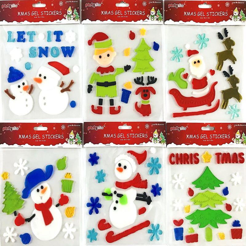 Holiday Christmas Window Gel Clings: Santa Claus Tree Snowmen Reindeer Decorations for Home Office Business Home & Garden > Decor > Seasonal & Holiday Decorations& Garden > Decor > Seasonal & Holiday Decorations Magic Creations   