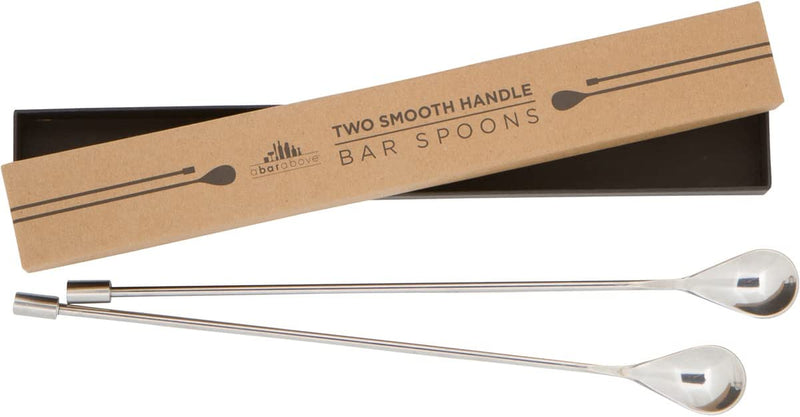 A Bar above Bar Spoon Set – Drink Mixing Spoons for Mixing Glass or Shaker – Stainless Steel Cocktail Stirrer Set – Heavyweight Drink Stirrers – Professional-Quality Mixing Spoon Set (12”, Set of 2) Sporting Goods > Outdoor Recreation > Fishing > Fishing Rods A Bar Above Stainless Steel Smooth 