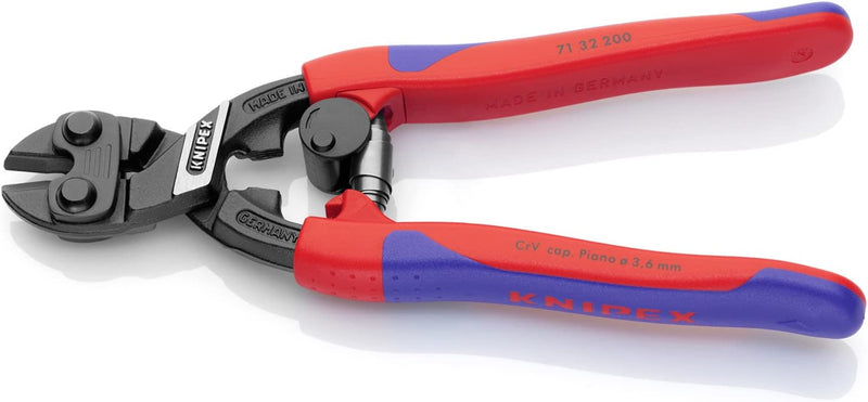 Knipex 71 32 200 Comfort Grip High Leverage Cobolt Cutter with Notch and Spring Sporting Goods > Outdoor Recreation > Fishing > Fishing Rods Knipex Tools LP   