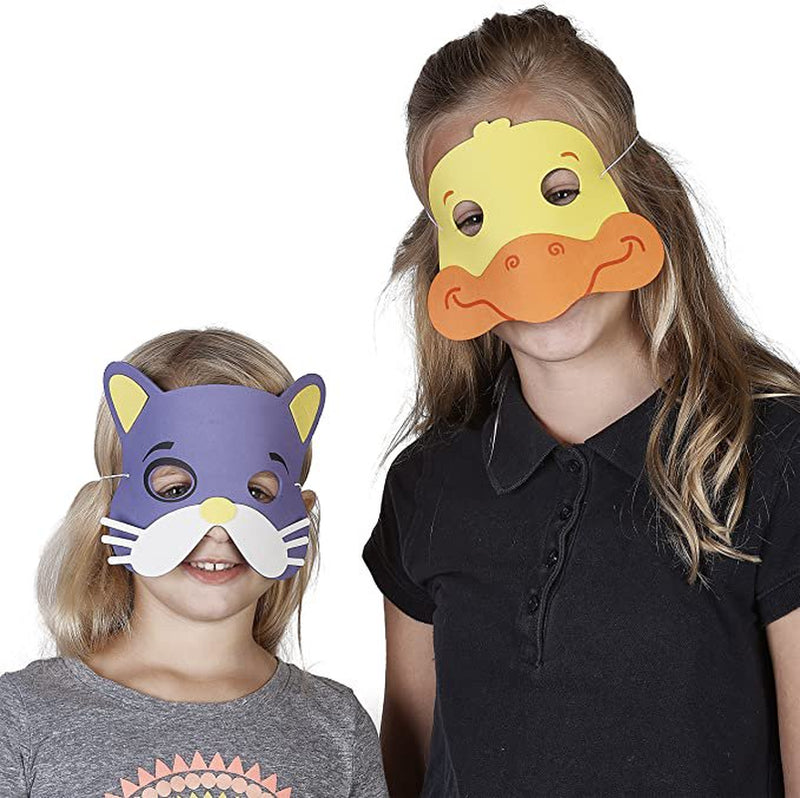 Prextex Halloween Masks | Assorted Foam Animal Masks |Purm Masks, Halloween Masks, Dress up Party Accessory - 50 Piece Apparel & Accessories > Costumes & Accessories > Masks Prextex   