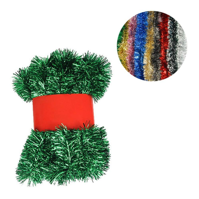 Tinsel Garland Christmas Tree Decorations Wedding Birthday Party Supplies for 16.5 FEET Long Home Home & Garden > Decor > Seasonal & Holiday Decorations& Garden > Decor > Seasonal & Holiday Decorations BIB3755688A111 Green  