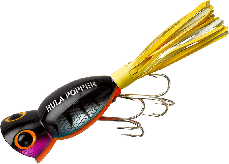Arbogast Hula Popper Topwater Bass Fishing Lure Sporting Goods > Outdoor Recreation > Fishing > Fishing Tackle > Fishing Baits & Lures Pradco Outdoor Brands Perch 1 1/4", 3/16 oz 