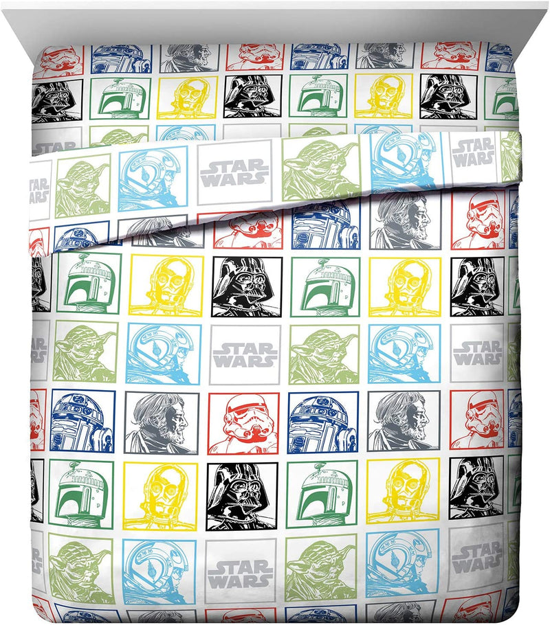 Jay Franco Marvel Avengers Fighting Team Full Sheet Set - 4 Piece Set Super Soft and Cozy Kid'S Bedding - Fade Resistant Microfiber Sheets (Official Marvel Product) Home & Garden > Linens & Bedding > Bedding Jay Franco Multi - Star Wars Queen 