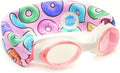 SPLASH SWIM GOGGLES with Fabric Strap - Pink & Purples Collection- Fun, Fashionable, Comfortable - Adult & Kids Swim Goggles Sporting Goods > Outdoor Recreation > Boating & Water Sports > Swimming > Swim Goggles & Masks Splash Place Donuts  