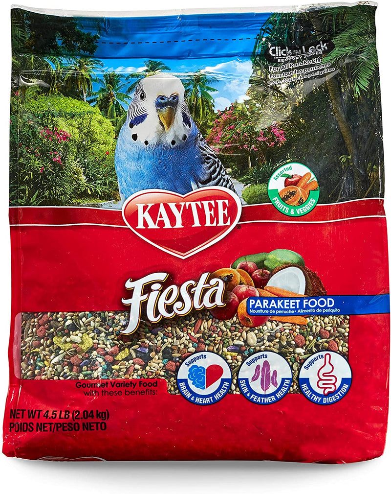 Kaytee Fiesta Max Bird Food for Parakeets, 2-Pound Animals & Pet Supplies > Pet Supplies > Bird Supplies > Bird Food Kaytee Standard Packaging 4.5 Pound (Pack of 1) 