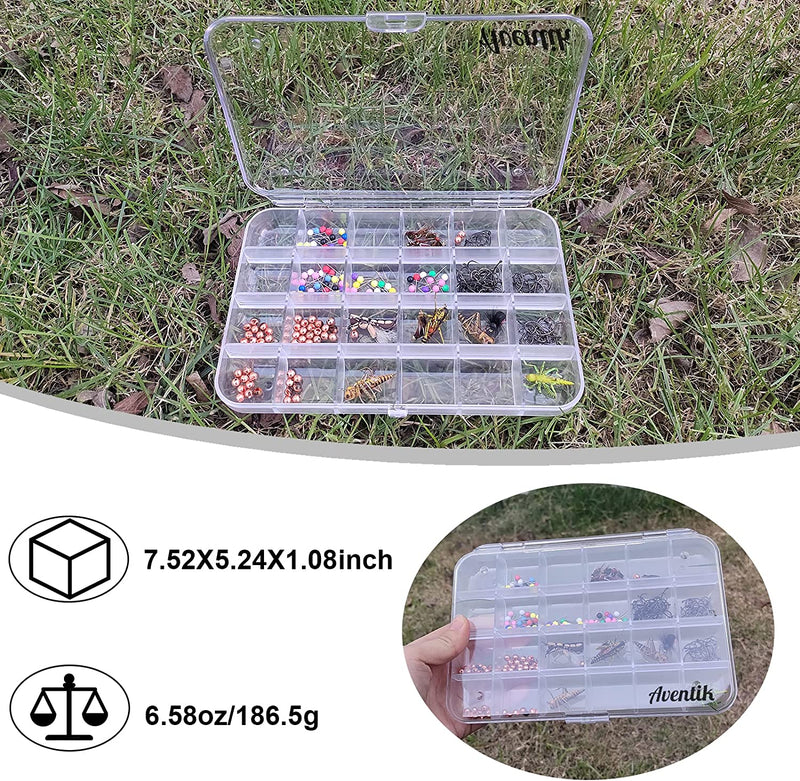 Aventik Polycarbonate PC Hook Box Fly Fishing Tackle Box Great Pocket Size Different Multi-Compartment Options7.52X5.24X1.08Inch Sporting Goods > Outdoor Recreation > Fishing > Fishing Tackle Aventik   