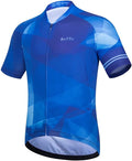 ROTTO Mens Cycling Jersey Short Sleeve Bike Shirt Racing Series Sporting Goods > Outdoor Recreation > Cycling > Cycling Apparel & Accessories ROTTO D Blue Small 
