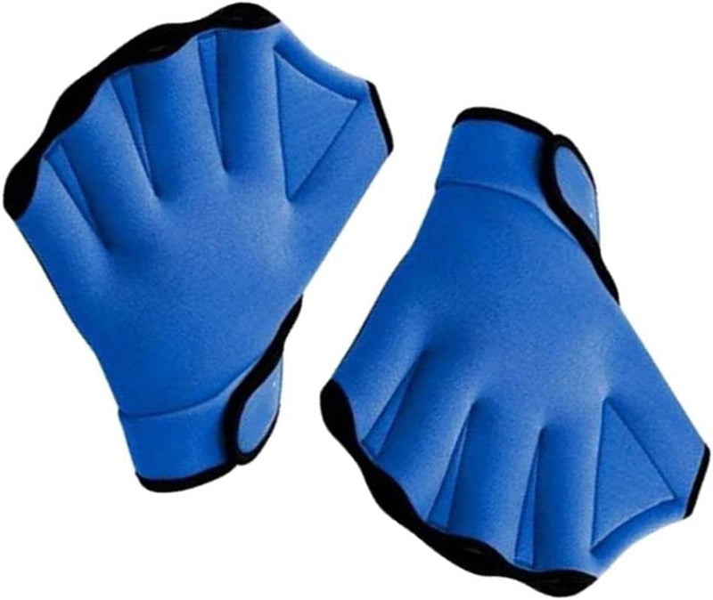Aquatic Gloves Training Swim Gloves Water Resistance Aqua Gloves Swimming Hand Paddles Fingerless Webbed Water Skiing Gloves - Blue 1 Pair. Sporting Goods > Outdoor Recreation > Boating & Water Sports > Swimming > Swim Gloves Beito   