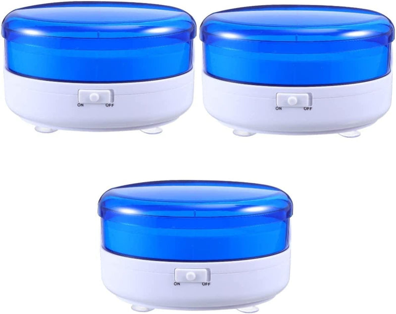 Cabilock 3 Pcs Heads Heater Retainer and White Tank Clean Denture Cleanser Watch Washing Glasses Eyeglasses Storage Jewelry Practical Appliances Cleaning Shaver Creative Rings Basket Blue Home & Garden > Household Supplies > Household Cleaning Supplies Cabilock White Bluex3pcs 16X16X9CMx3pcs 