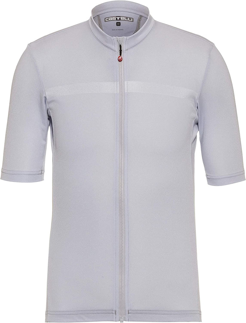 Castelli Cycling Classifica Jersey for Road and Gravel Biking I Cycling Sporting Goods > Outdoor Recreation > Cycling > Cycling Apparel & Accessories Castelli Silver Gray Medium 