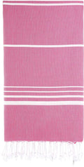 Cacala Turkish Beach Towels Quick Dry Prewashed for Soft Feel Extra Large Blanket Peshtemal for Bathroom, Travel, Pool, Swim, Yoga, Face, Hair and Gym Paradise, 37 in X 70 In, Aqua Home & Garden > Linens & Bedding > Towels Cacala Pinky 37 in x 70 in 