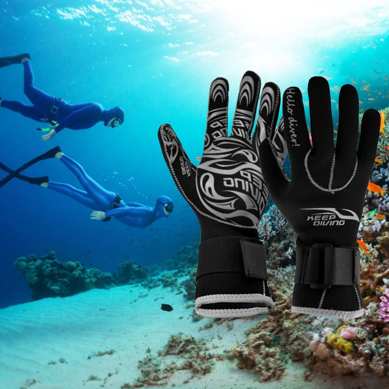 Diving Gloves Women Men 3MM Neoprene Snorkeling Gloves for Snorkeling Swimming Surfing Kayaking Diving Sporting Goods > Outdoor Recreation > Boating & Water Sports > Swimming > Swim Gloves Mengk   