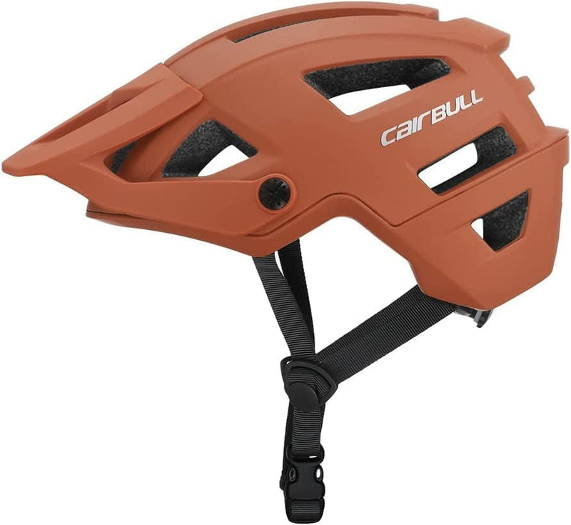 CAIRBULL Trail AM 2022 Road Mountain Bike Helmet with Removable Adjustable Brim Sporting Goods > Outdoor Recreation > Cycling > Cycling Apparel & Accessories > Bicycle Helmets Cairbull Orange S/M(54-58CM) 