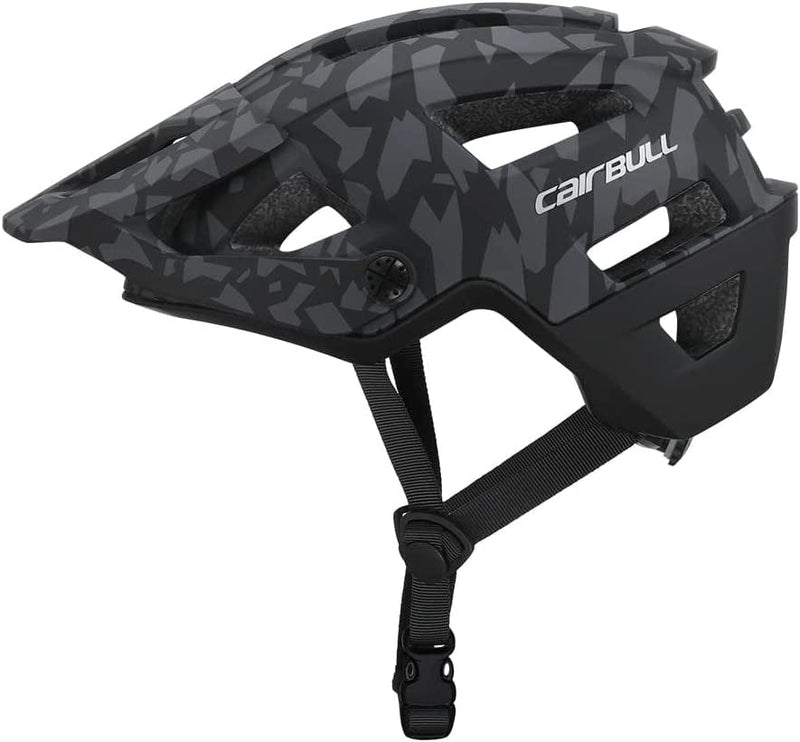 CAIRBULL Trail AM 2022 Road Mountain Bike Helmet with Removable Adjustable Brim Sporting Goods > Outdoor Recreation > Cycling > Cycling Apparel & Accessories > Bicycle Helmets Cairbull Black Camo S/M(54-58CM) 