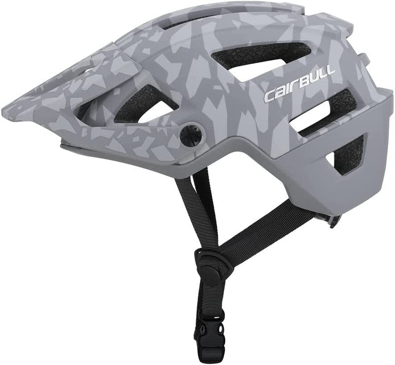 CAIRBULL Trail AM 2022 Road Mountain Bike Helmet with Removable Adjustable Brim Sporting Goods > Outdoor Recreation > Cycling > Cycling Apparel & Accessories > Bicycle Helmets Cairbull Gray Camo M/L(58-62CM) 