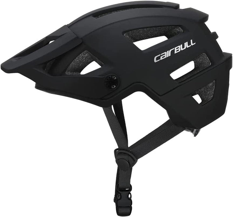 CAIRBULL Trail AM 2022 Road Mountain Bike Helmet with Removable Adjustable Brim Sporting Goods > Outdoor Recreation > Cycling > Cycling Apparel & Accessories > Bicycle Helmets Cairbull black out S/M(54-58CM) 