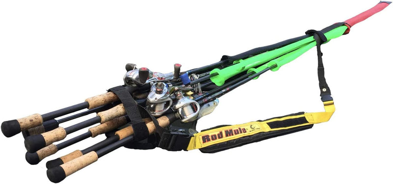 Cal Coast Rod Mule - Fishing Pole Holder & Carrying Straps Sling Strap Case, Easy Carry Holder, Fishing Rod Case Reel & Pole System , Lightweight Wrap & Go, Great Fishing Accessories, Holds Ten Rods Sporting Goods > Outdoor Recreation > Fishing > Fishing Rods Cal Coast Fishing   