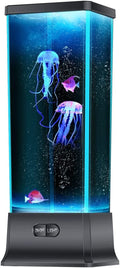 CALOVER Gifts for Kids Men Women Friends Family Electric Jellyfish Tank Lava Night Light Lamp Home Office Room Decor for Christmas Holiday Birthday Party Home & Garden > Pool & Spa > Pool & Spa Accessories CALOVER Black  