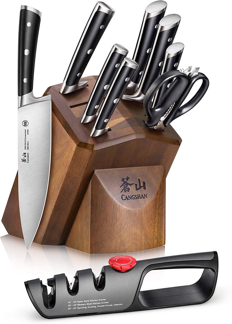 Cangshan H Series 1026160 German Steel Forged 10-Piece Knife Block Set Home & Garden > Kitchen & Dining > Kitchen Tools & Utensils > Kitchen Knives Cangshan   