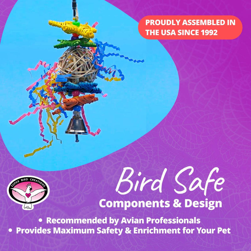 Super Bird Creations SB541 Crinkle Crinkle Little Star Bird Toy, Small Bird Size, 6" X 2" Animals & Pet Supplies > Pet Supplies > Bird Supplies > Bird Toys Super Bird Creations   
