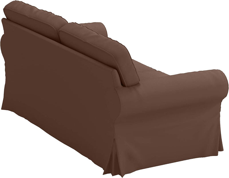 Custom Slipcover Replacement Cotton Ektorp Loveseat Cover Replacement Is Made Compatible for IKEA Ektorp Loveseat Sofa Slipcover(Coffee Loveseat) Home & Garden > Decor > Chair & Sofa Cushions Custom Slipcover Replacement   