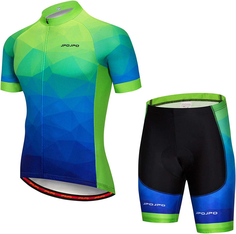Hotlion Men'S Cycling Jersey Set Bib Shorts Summer Cycling Clothing Suit Pro Team Bike Clothes Sporting Goods > Outdoor Recreation > Cycling > Cycling Apparel & Accessories Hotlion Ijp1004 Chest For 34.6"-37"=Tag S 