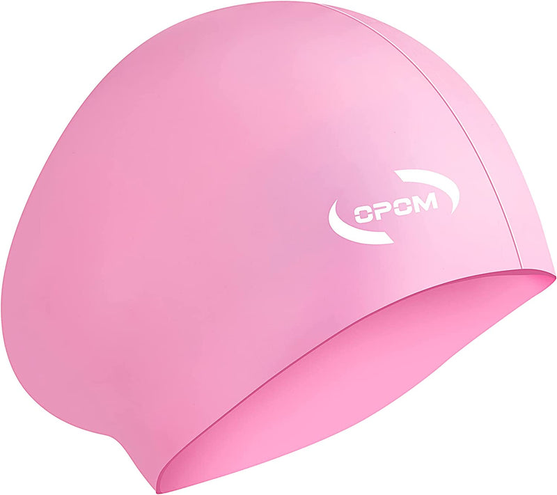 OPOM Swim Caps for Women and Men Unisex Adults, High Elasticity Thick Silicone Swim Cap for Long Hair , Bathing Swimming Cap with Ear Plugs and Nose Clip, Keep Your Hair Dry Sporting Goods > Outdoor Recreation > Boating & Water Sports > Swimming > Swim Caps OPOM Fuchsia  