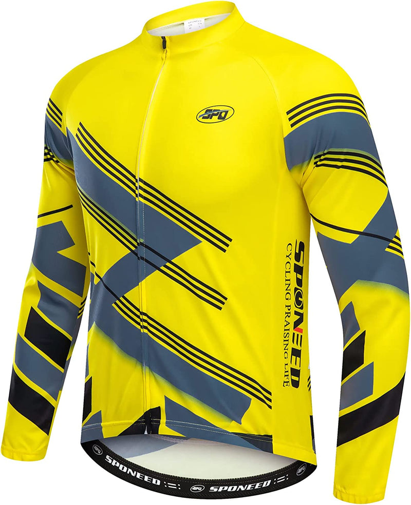 Sponeed Men'S Cycling Jersey Full Sleeve Riding Wear Long Sleeve T Shirts Pants Sporting Goods > Outdoor Recreation > Cycling > Cycling Apparel & Accessories sponeed   