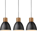 ELYONA Vintage Pendant Light Fixtures, 6.8” Industrial Hammered Metal Hanging Light Rubber Wood, Adjustable Height, Antique Gold Pendant Lamp for Kitchen Island, Farmhouse, Dining Room, Brushed Brass