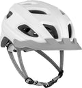 Retrospec Lennon Bike Helmet with LED Safety Light Adjustable Dial & Removable Visor - Adjustable Bicycle Helmet for Adult Men & Women Sporting Goods > Outdoor Recreation > Cycling > Cycling Apparel & Accessories > Bicycle Helmets Retrospec Matte White  