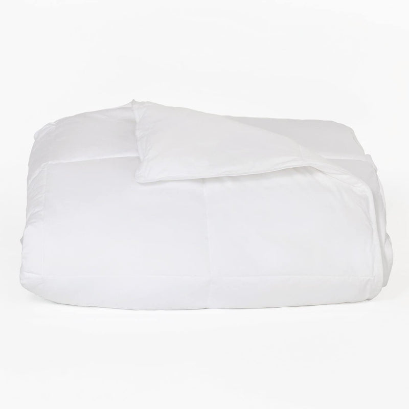 DOWNLITE Manufacturer Direct - 300 TC Hypoallergenic Luxury down Alternative White Comforter – Medium Warmth - Oversized (Oversized Queen)