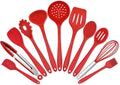 Homikit 5-Piece Kitchen Cooking Utensils Set, Black Silicone Slotted Turner Spatula Spoons for Nonstick Cookware, Dishwasher Safe Kitchen Tools for Cooking and Baking Home & Garden > Kitchen & Dining > Kitchen Tools & Utensils Homikit Red 11-Piece 