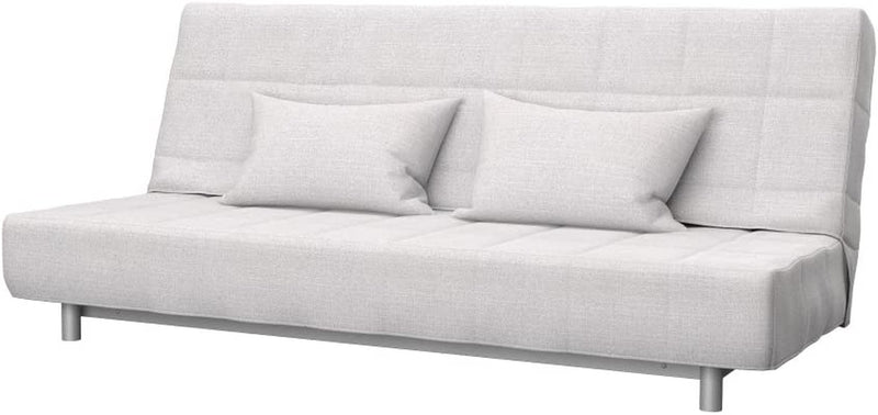 SOFERIA Replacement Compatible Cover for BEDDINGE 3-Seat Sofa-Bed, Fabric Eco Leather Creme Home & Garden > Decor > Chair & Sofa Cushions Soferia Naturel Off White  