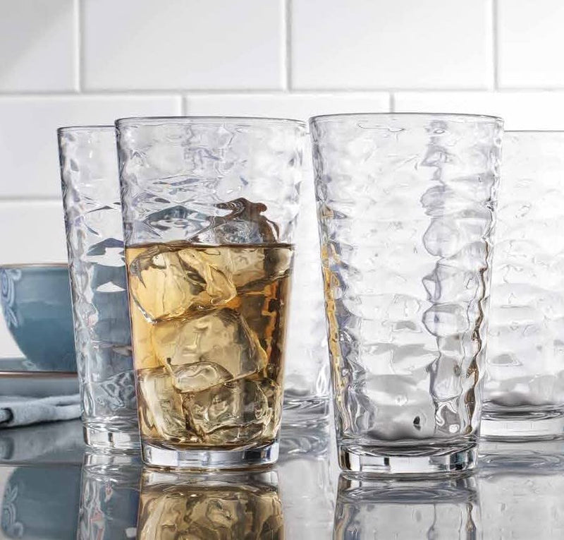 Drinking Glasses Set of 4 Highball Glass Cups by Glavers, Premium Glass Quality Coolers 17 Oz. Glassware. Ideal for Water, Juice, Cocktails, and Iced Tea. Dishwasher Safe. Home & Garden > Kitchen & Dining > Tableware > Drinkware Glaver's   