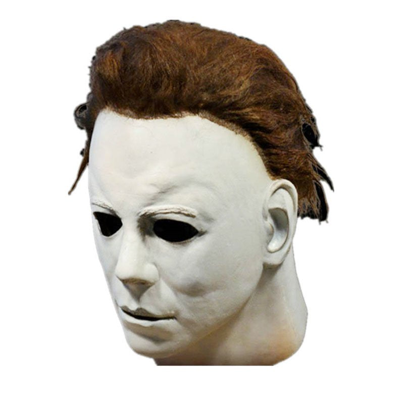 Oak Leaf Halloween Horror Movie White Latex Michael Myers Full Face He