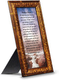 Sympathy Gift in Memory of Loved One, Memorial Picture Frames for Loss of Loved One, Memorial Grieving Gifts, Condolence Card, Bereavement Gifts for Loss of Mother, Father, Broken Chain Frame, 6382BW Home & Garden > Decor > Picture Frames Crossroads Home Décor Burnt Gold 4x10 