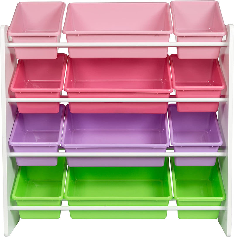 Honey-Can-Do Kids Toy Organizer and Storage Bins, Natural/Primary Home & Garden > Household Supplies > Storage & Organization Honey-Can-Do Pastel  