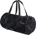 Cute Panda Duffel Bag,Canvas Travel Bag for Gym Sports and Overnight Home & Garden > Household Supplies > Storage & Organization ALAZA Black Marble  