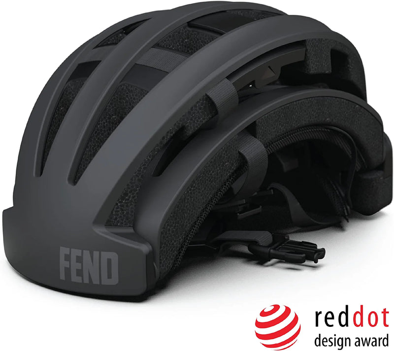 FEND One Foldable Bike Helmet - Adult Mens and Womens Bike Helmet - Safety Certified for Bicycle Road Bike Scooter Cycling Commuter Helmet Sporting Goods > Outdoor Recreation > Cycling > Cycling Apparel & Accessories > Bicycle Helmets Fend Helmet   
